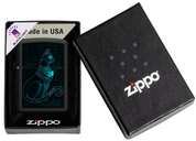 Zippo Antivento Ricaricabile Made In Usa Luminoso Nero Unisex