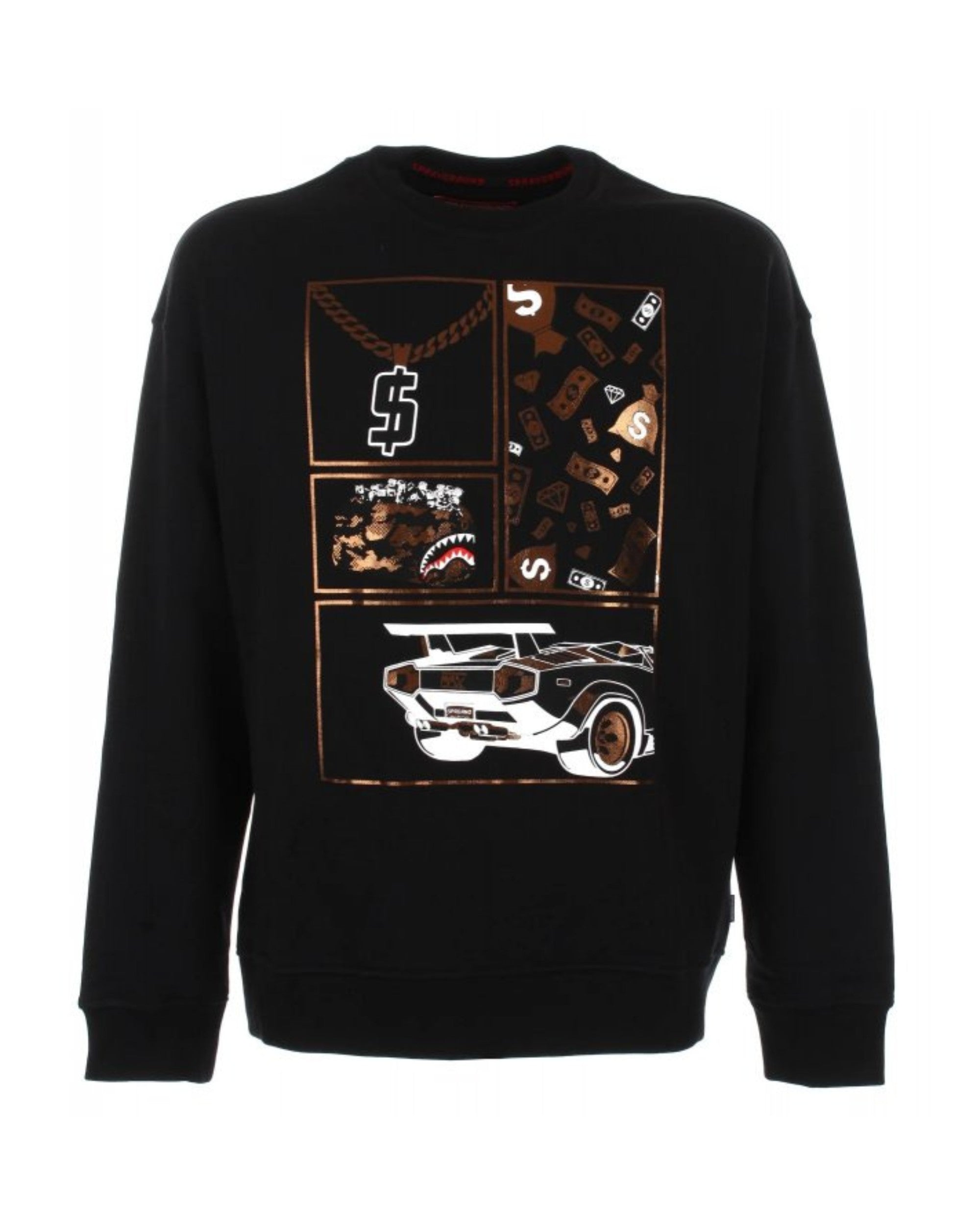 Sprayground Felpa Crewneck 'Be Rich' Nero