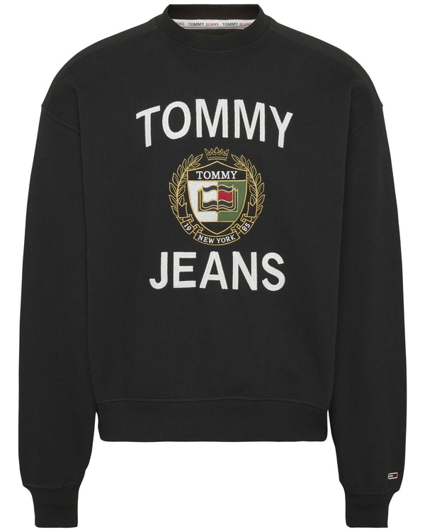 Tommy Jeans Logo Cotone Nero