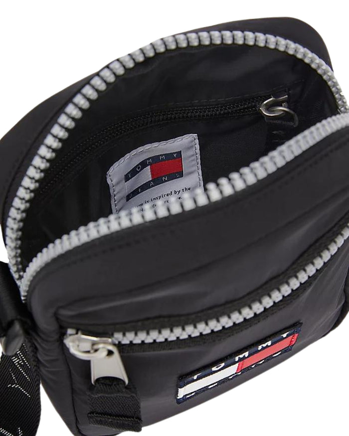 Tommy Jeans Borsa Reporter TJM Heritage Nylon Nero 4