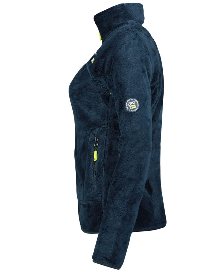 Geographical Norway Maglia In Pile Full Zip Maniche Lunghe By Blu Donna 4