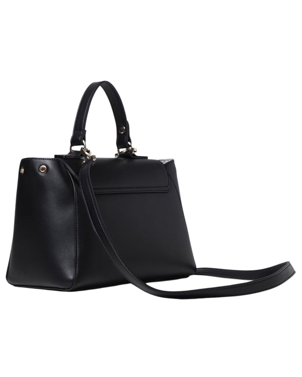 Manila Grace Handbag Poliestere/Cotone Nero-2