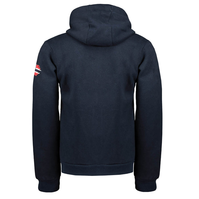 Geographical Norway Men's Long Sleeve Hooded Blue 4