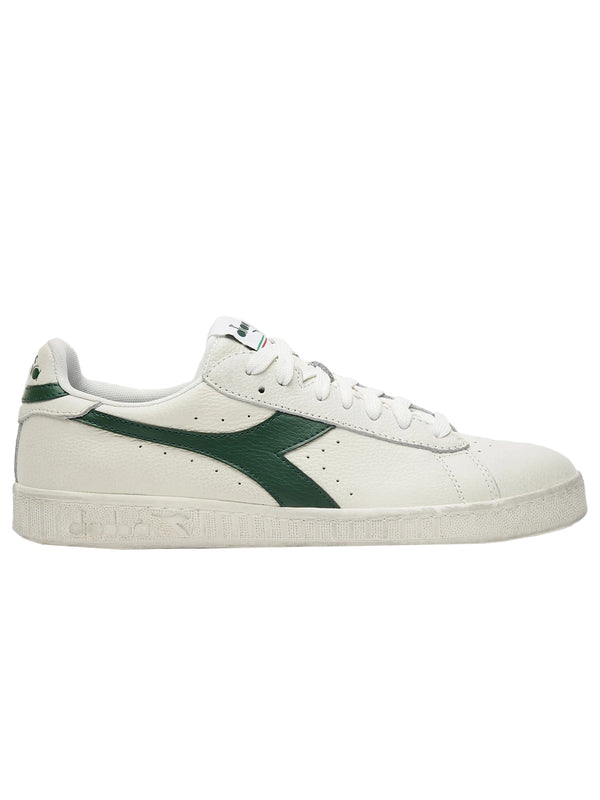 Diadora Sneakers Game L Low Waxed Leather White/Green Leaf