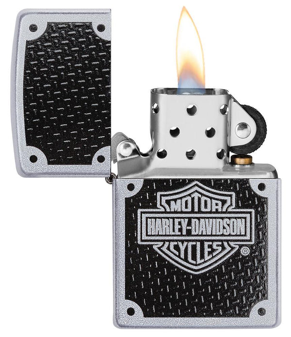 Zippo Harley Davidson Carbon Silver Shield Unisex-2