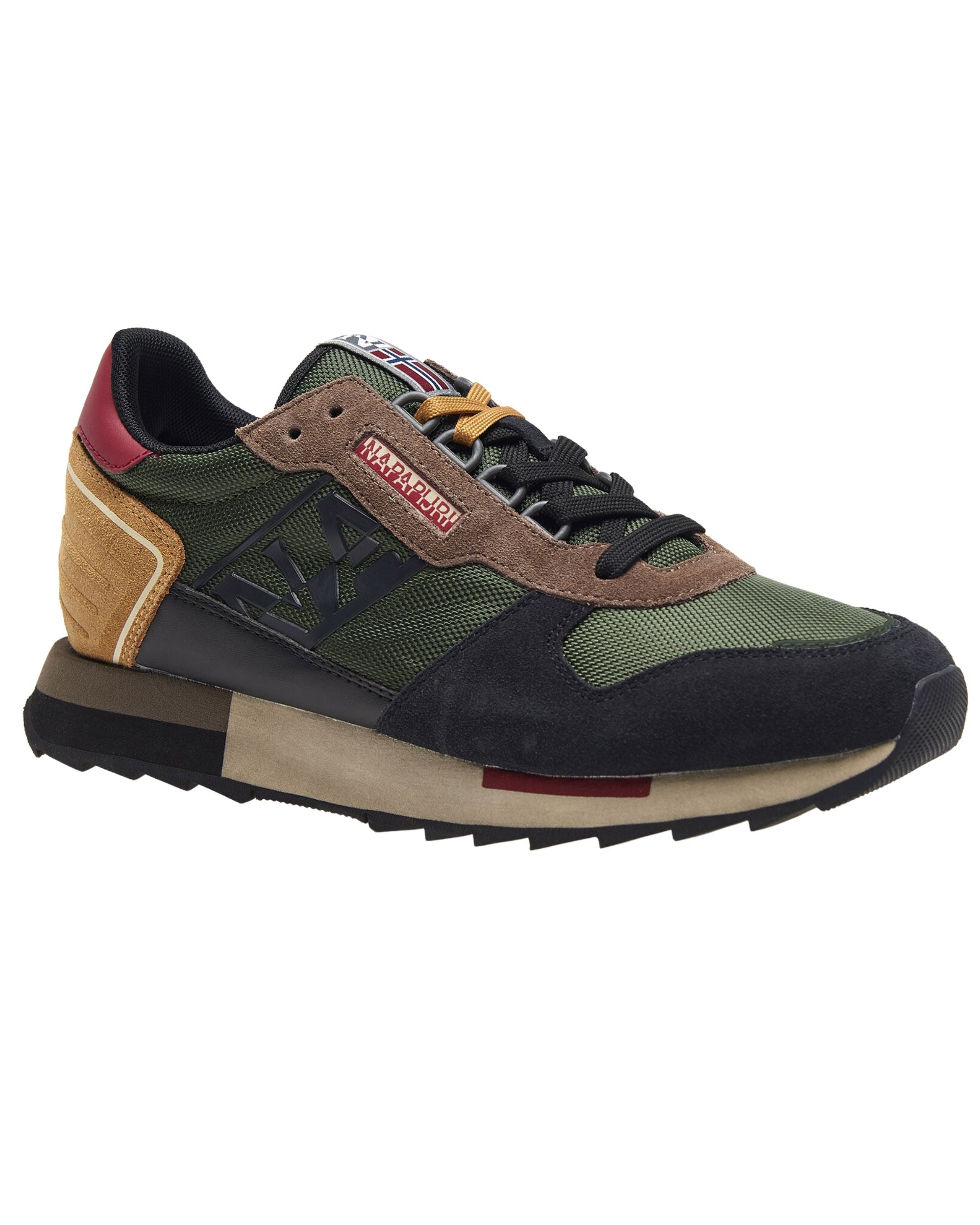 Napapijri Low Sneakers Leather/Fabric Green