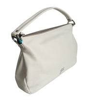 Gabs Shoulder Bag Hammered Leather White