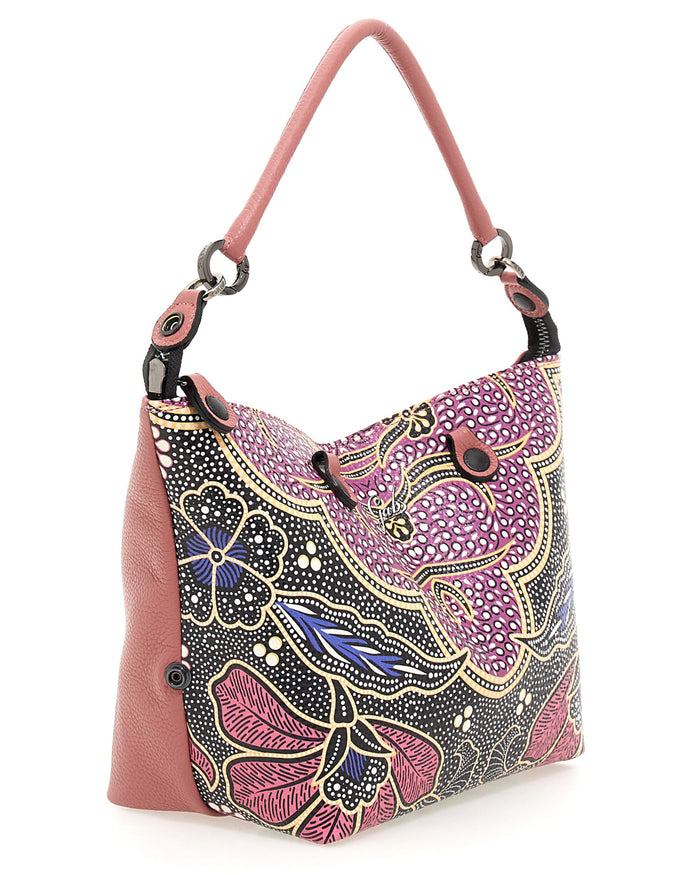 Gabs Zaino Trasformabile Hobo Shopper Tote Bauletto Stampe Arte Multicolori in Pelle 5