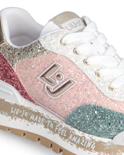 Liu Jo Sneakers Amazing Pelle Glitter Multicolore