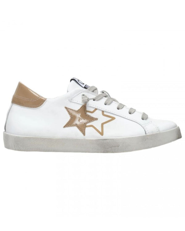 2star Sneaker Low Stella Vernice Bianco Donna