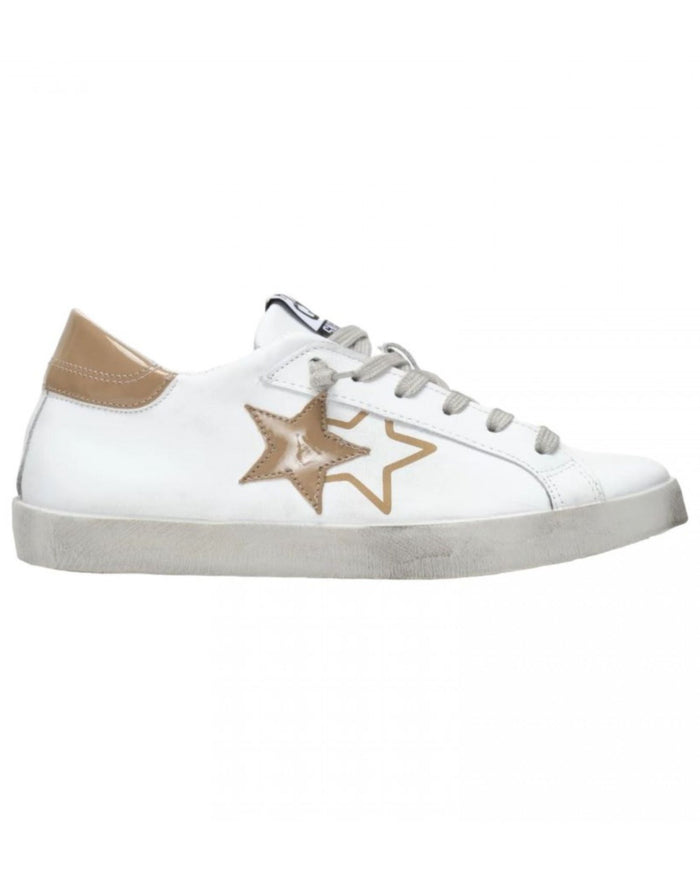 2star Sneaker Low Stella Vernice Bianco Donna 1
