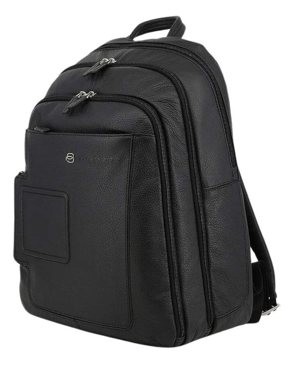 Piquadro "vibe" Multi-pocket Laptop Backpack Black Men-2