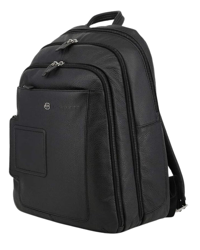 Piquadro "vibe" Multi-pocket Laptop Backpack Black Men 2