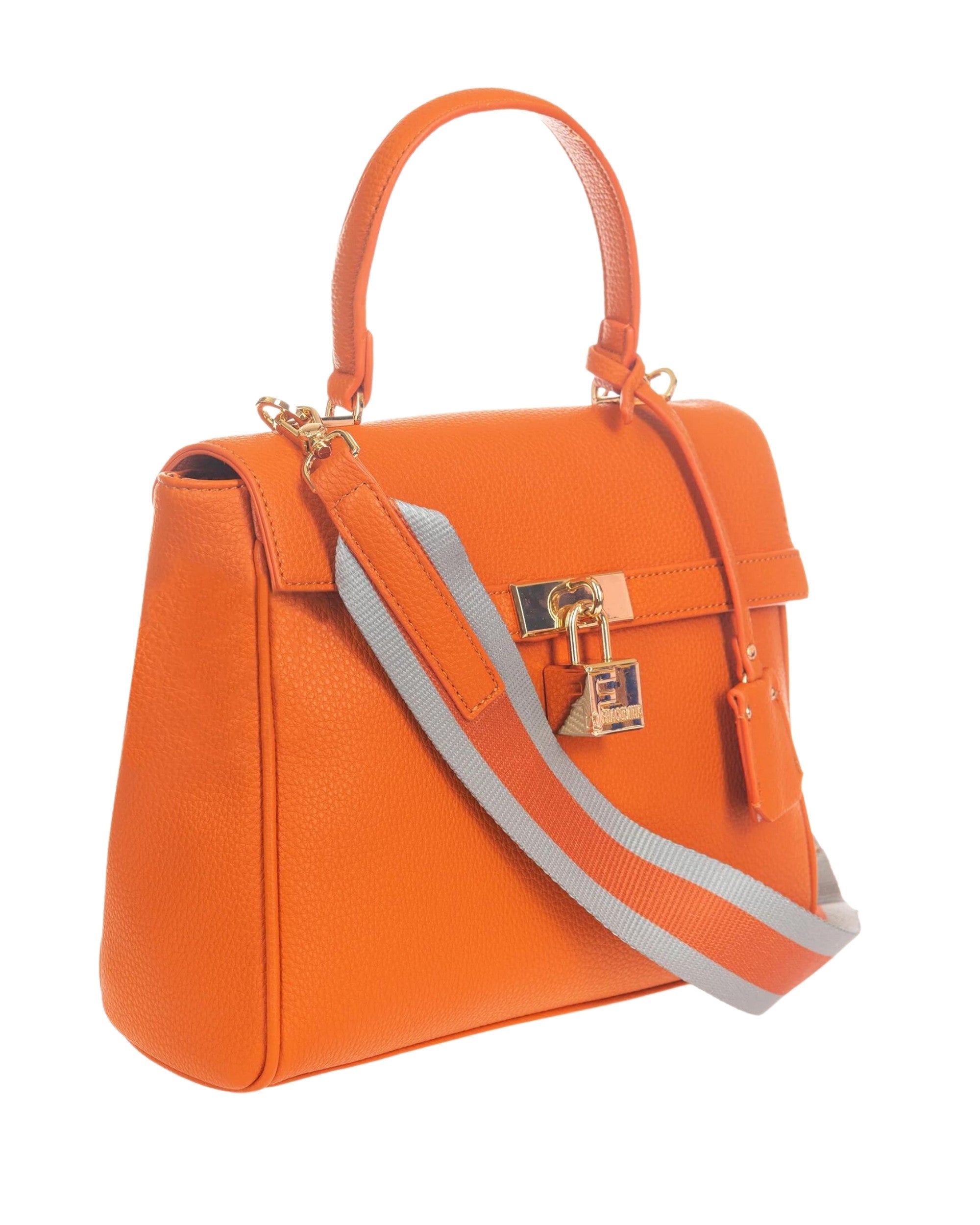 Fracomina Kelly In Eco-leather With Shoulder Strap Orange Women