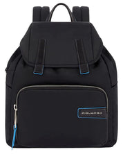 Piquadro Zainetto Piccolo da Viaggio In Tessuto Riciclato Nero Donna