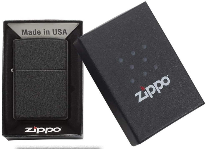 Zippo Black Crackle Nero Unisex 5