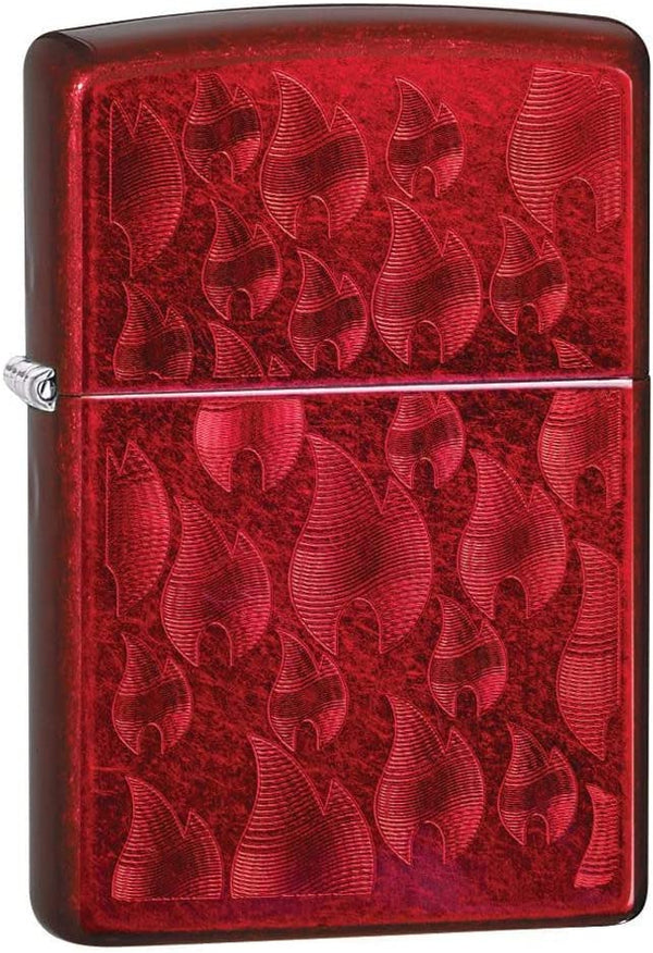 Zippo Antivento Ricaricabile Made In Usa Rosso Unisex