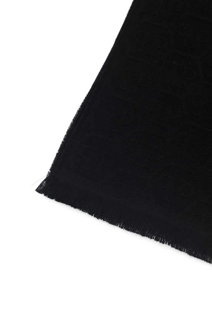 Philipp Plein All Over Logo Stole 180x40 cm Black 3