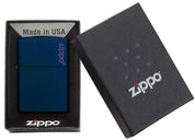 Zippo Matte Con Logo Blu Unisex 239zl
