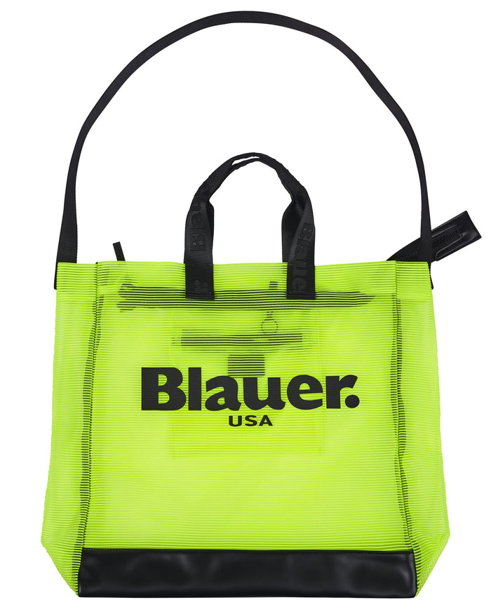 Blauer Shopping Bag Mesh Giallo Donna 1