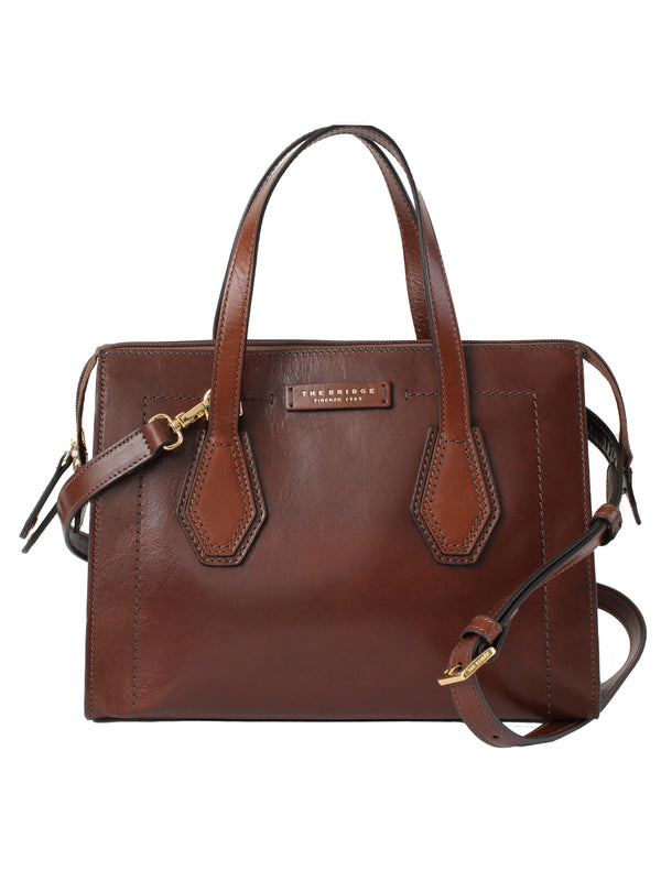 The Bridge Shopper Media Tracolla Spalla Marrone Donna-2