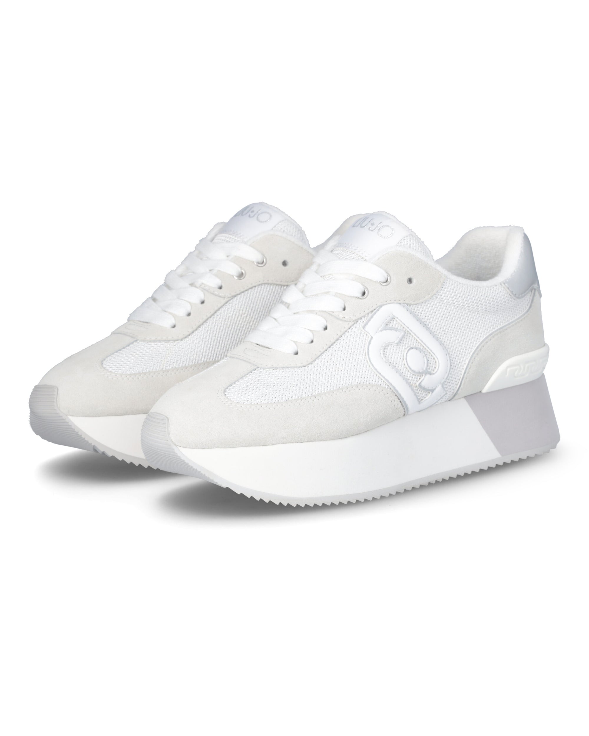 Liu Jo Sneakers Pelle/Suede/Mesh Bianco Dreamy 02