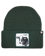 Goorin Bros. Cappello Beanie Hat Cuffia Con Patch Frontale E Logo Su Lato Verde Unisex