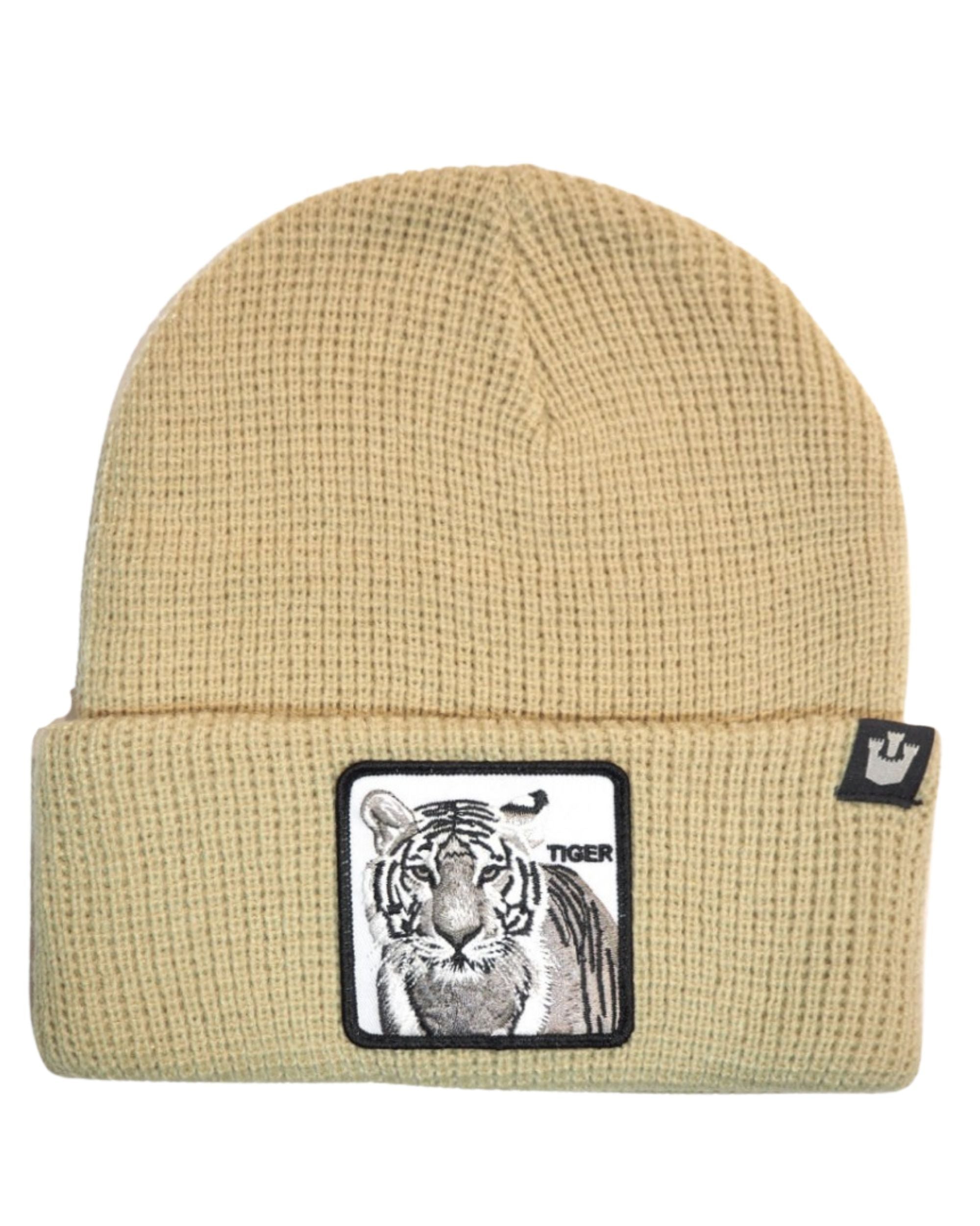 Goorin Bros. Beanie Hat Cap With Front Patch And Side Logo White Unisex