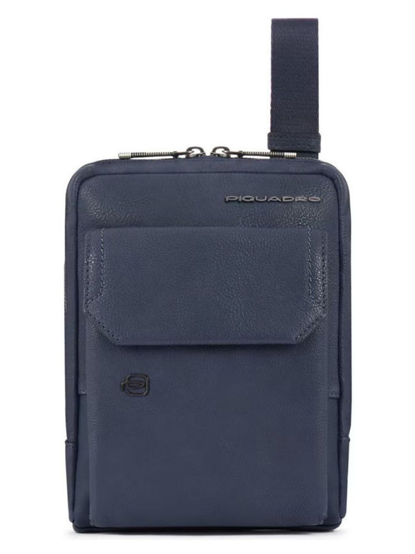 Piquadro Ipad Mini Documents Shoulder Bag Blue Men