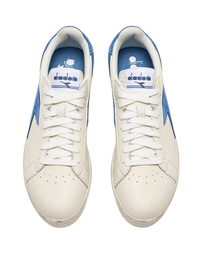 Diadora Sneakers Game Pelle Effetto Used Bianco 3