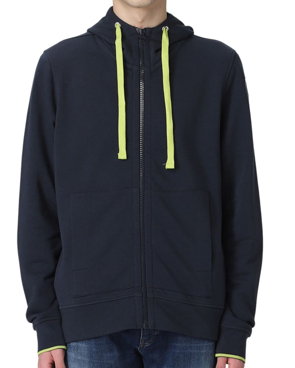 Blauer Men's Blue Open Hooded Sweatshirt