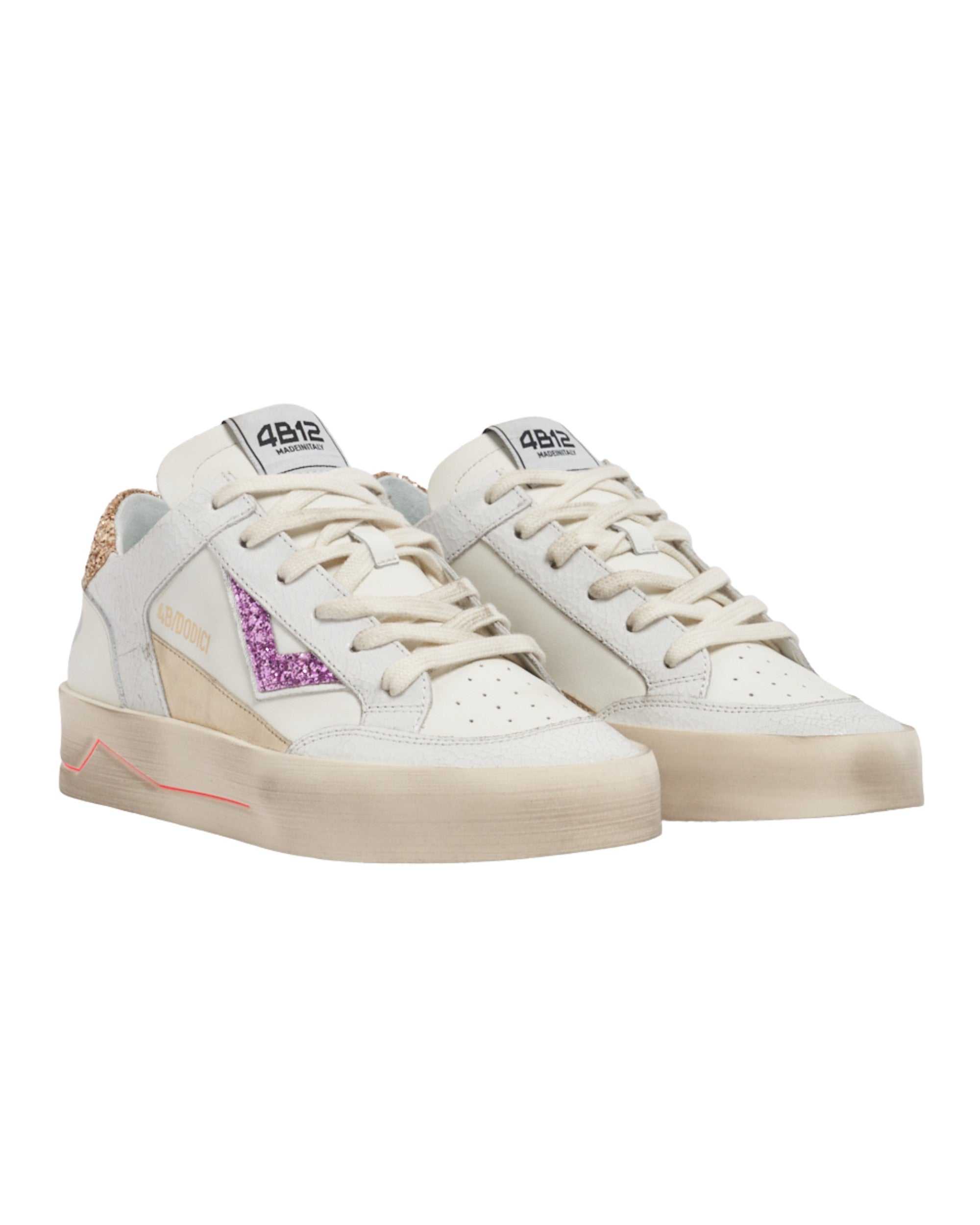 4b12 Sneaker Bianco Donna