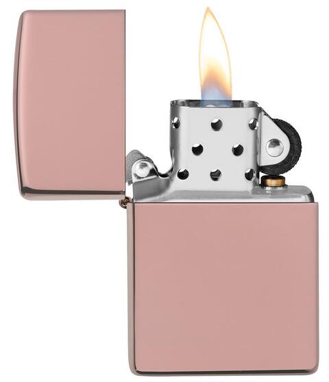 Zippo Antivento Ricaricabile Made In Usa Rosa 49190