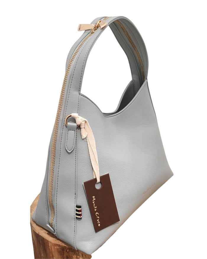 Manila Grace Borsa Tote Medium Grigio 1