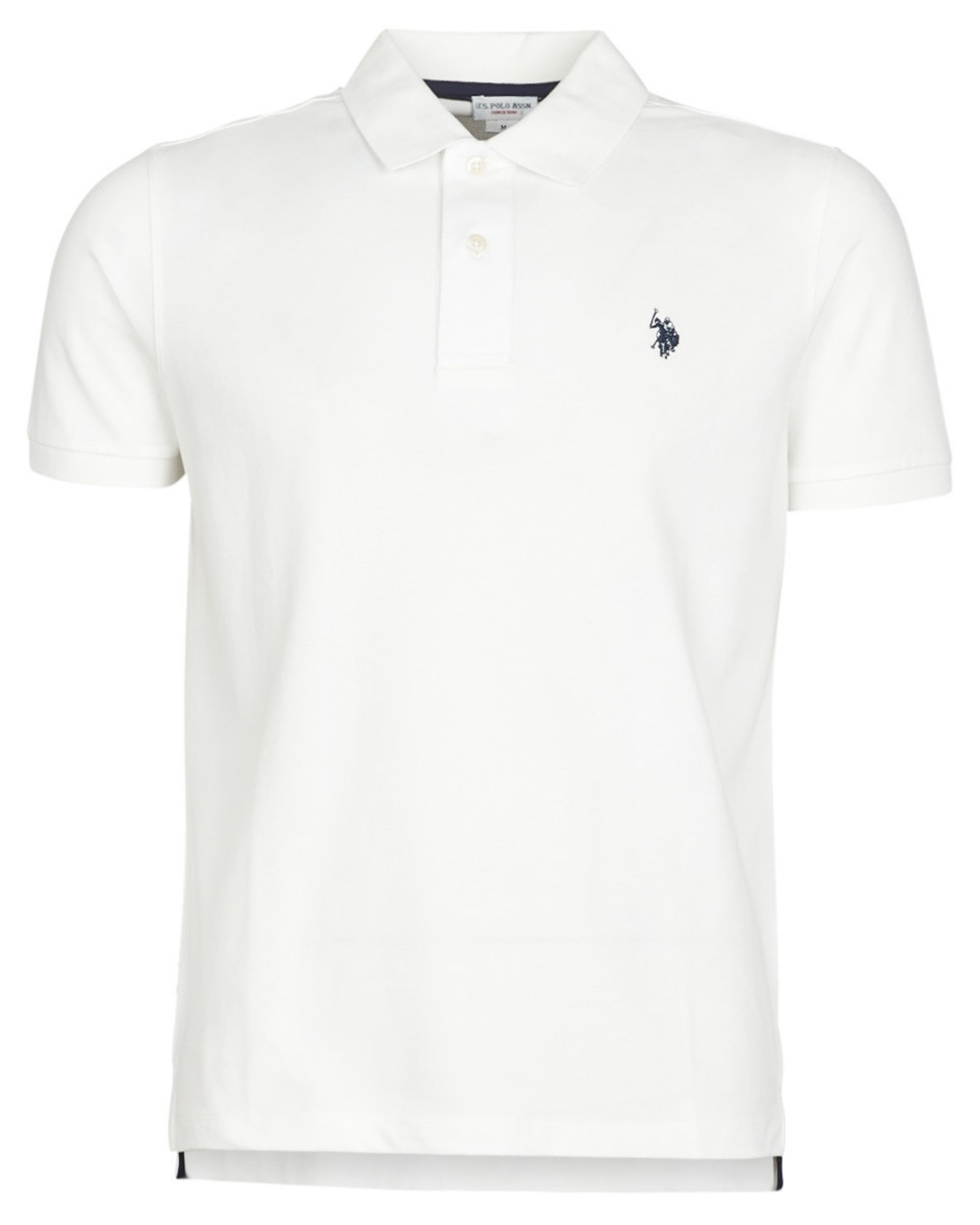 US Polo Assn. T-shirt Logo Front and Back in White Cotton
