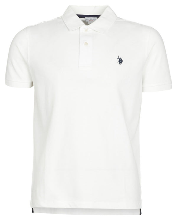U.S. Polo Assn. T-shirt Logo Fronte e Retro in Cotone colore Bianco