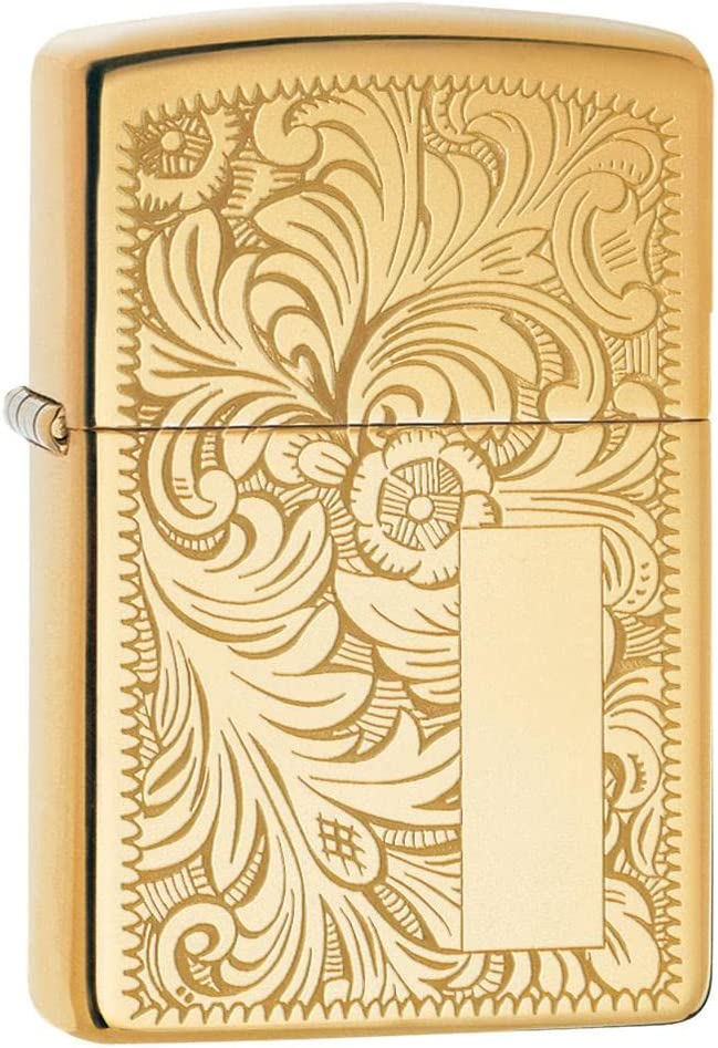 Zippo Venetian Brass Gold Unisex 1