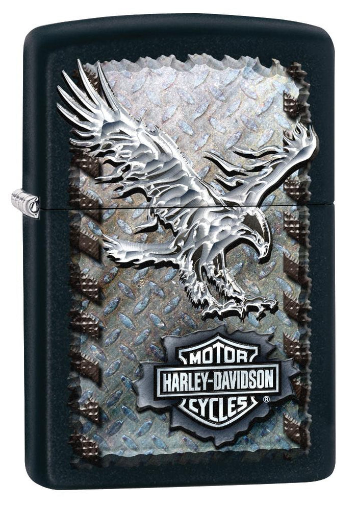 Zippo Harley Davidson Eagle Shield Black Unisex 2