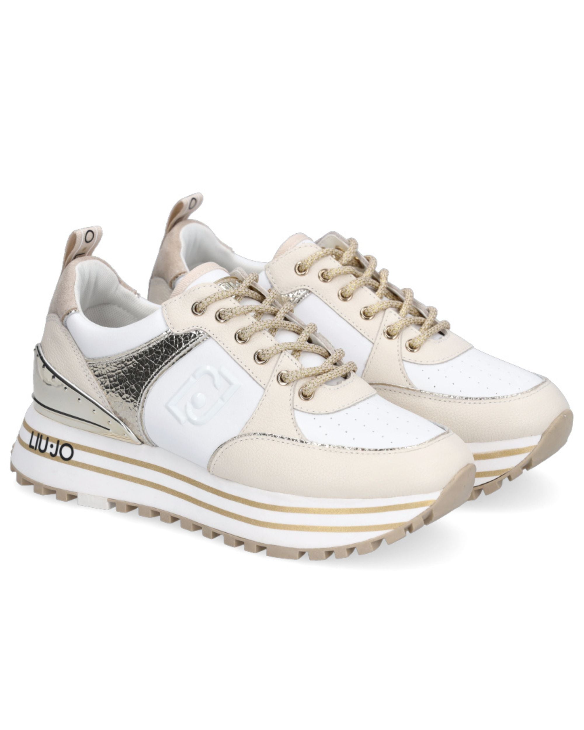 Liu Jo Sneakers Maxi Wonder 20 Pelle Oro