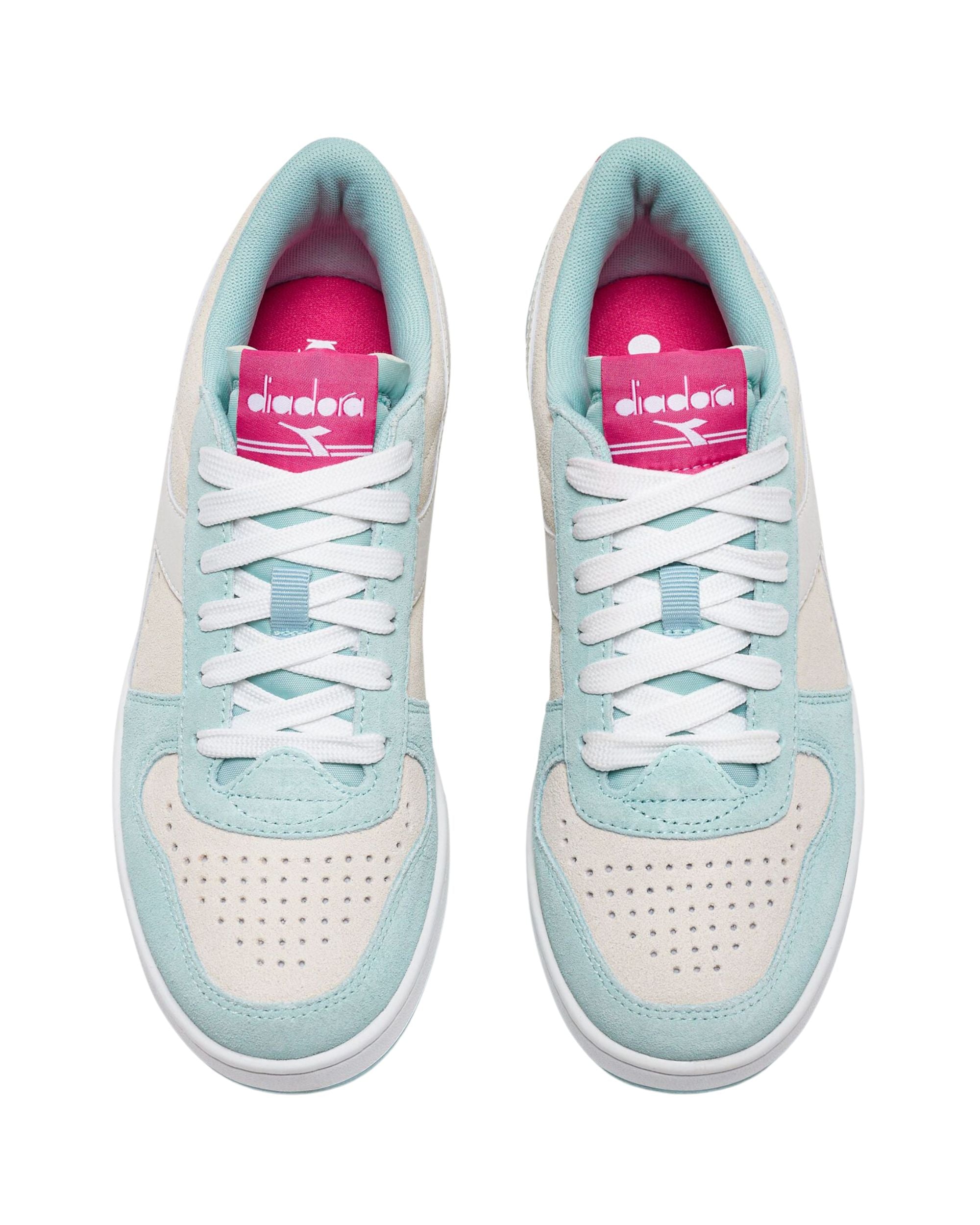 Diadora Sneakers Magic Basket Low Suede Leather Light Blue