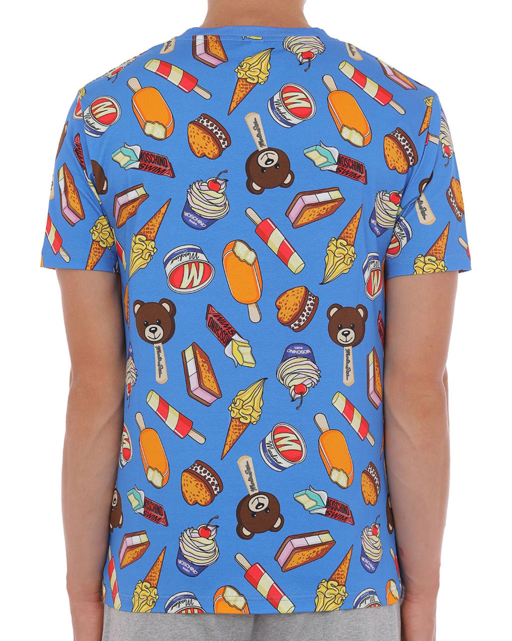 Moschino Swim Cotone/Elastan Icecream Gelato Blu