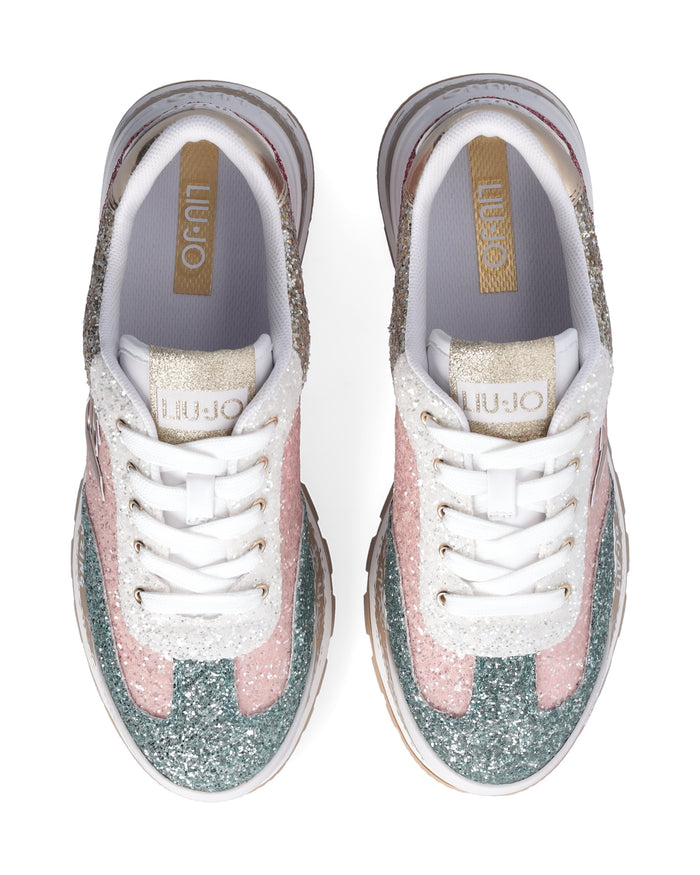 Liu Jo Sneakers Amazing Pelle Glitter Multicolore 3