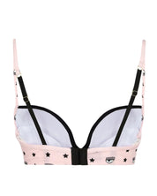 Chiara Ferragni Eye-star Print Push-up Bra Pink Women