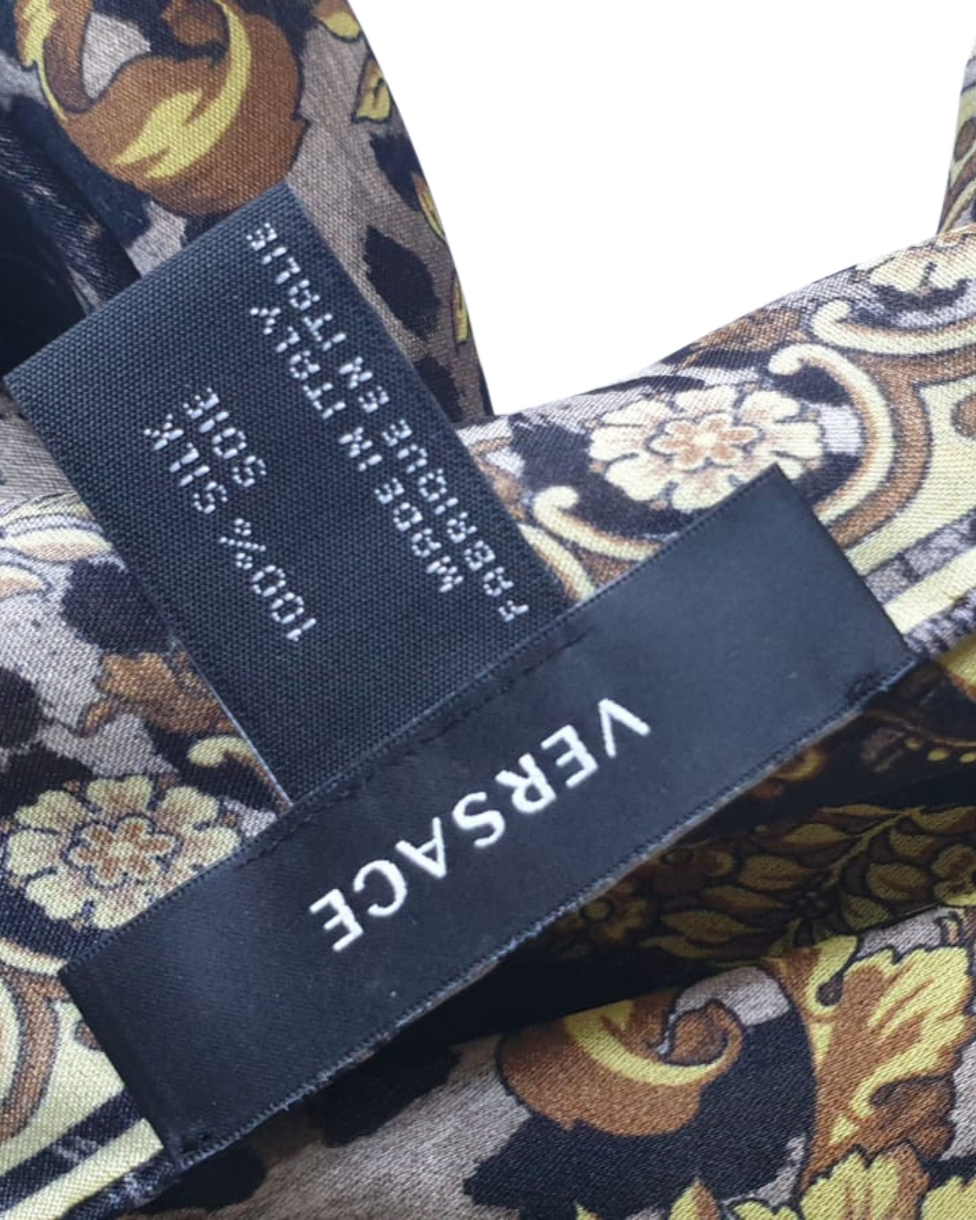 Versace Foulard Stola Pashmina Seta Nero