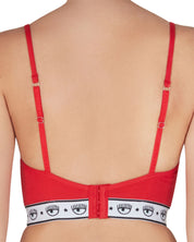 Chiara Ferragni Corpetto Bralette Cotone Rosso
