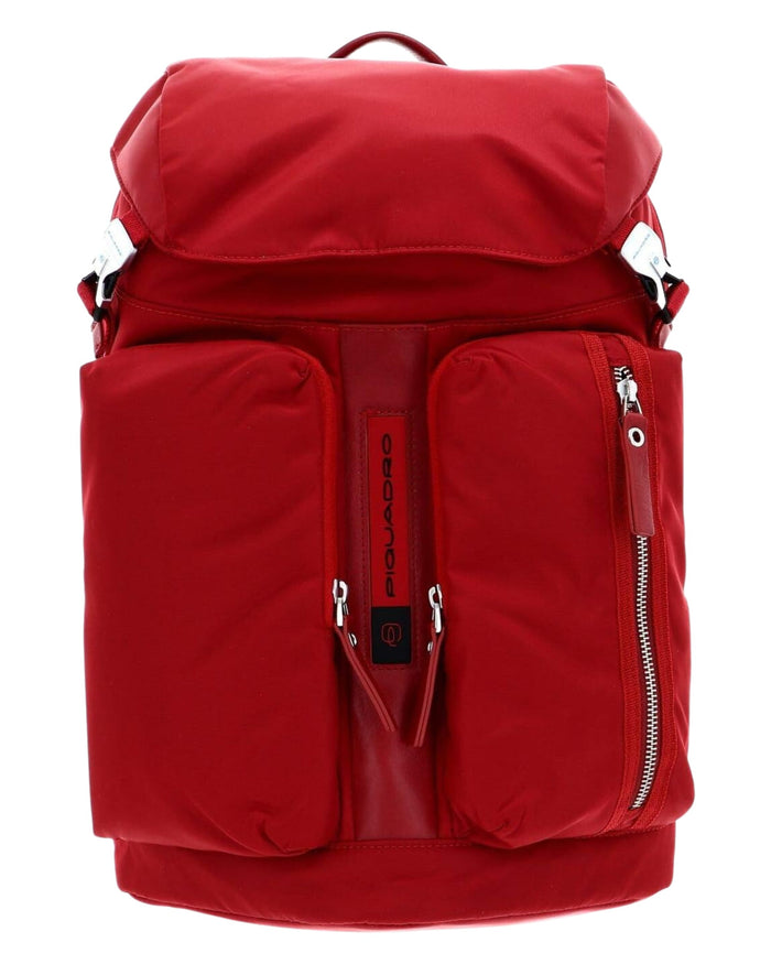 Piquadro In Nylon Rigenerato Con Tasca Porta Computer Rosso Unisex 1