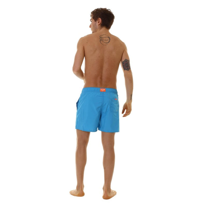 Sun68 Costume da Bagno Swim Pant Solid Big Logo Blu 5