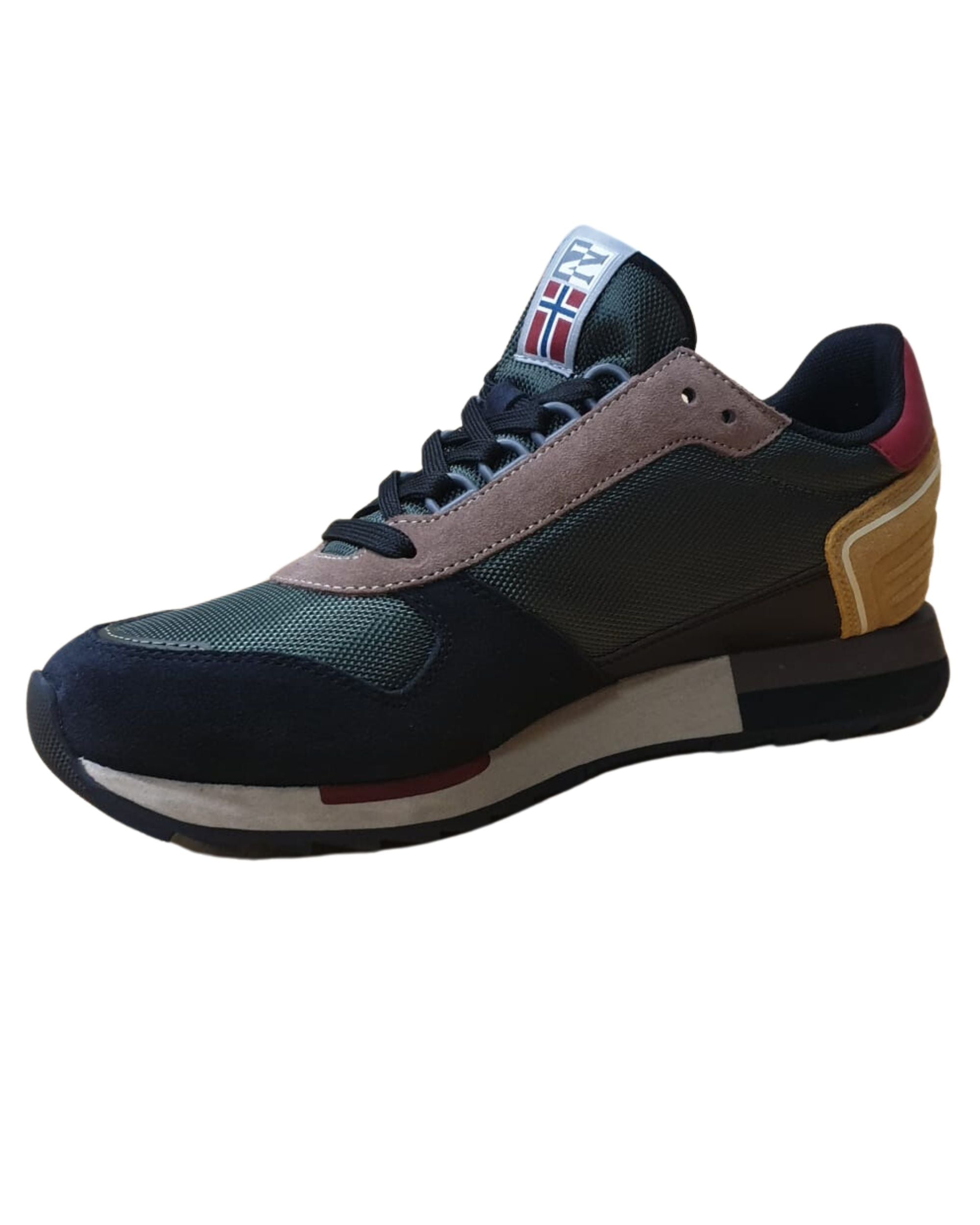 Napapijri Low Sneakers Leather/Fabric Green