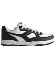 Diadora Sneakers Raptor Low in Pelle Sintetica Bianco-Nero