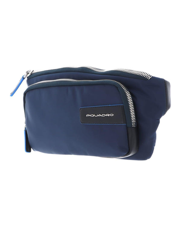 Piquadro Bum Bag In Tessuto Riciclato Blu Uomo-2